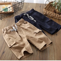 Boys summer cargo shorts 2023 new style children's style summer pants medium and large children's casual sports pants