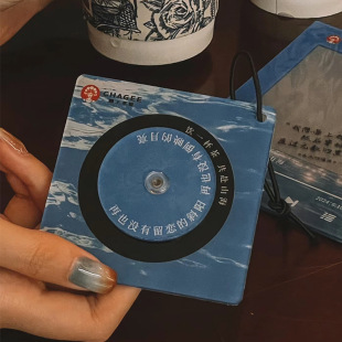 Acrylic nfc chip key chain card NFC vinyl record card overlord tea Ji nfc pendant customization