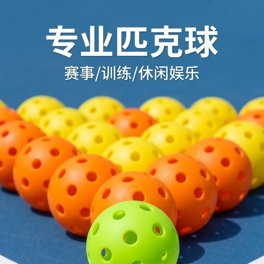 Cross-border pickleball balls, 26-hole and 40-hole TPE injection-molded, for indoor and outdoor professional matches, wholesale from the manufacturer