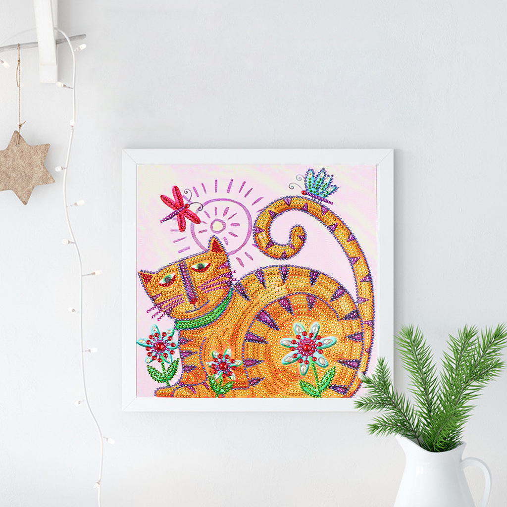 Amazonas transfronterizas pintura de diamantes diy pintura de mampostería de diamantes de forma extraña pintura de decoración de la sala de estar pintura de decoración de la sala de estar