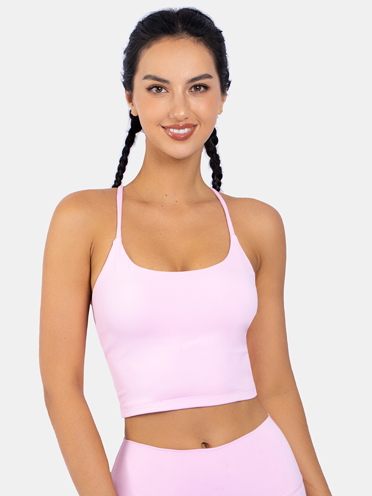 Deportes Color Sólido Nylon Cuello En U Tops Activos Chaleco display picture 5