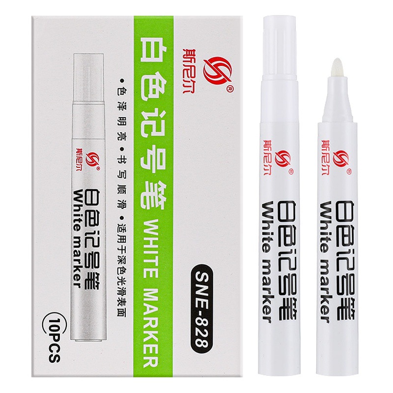 Pluma de marcado blanco a base de agua pluma de marcado caliente arte especial pluma de marca blanca oferta especial pluma de graffiti impermeable