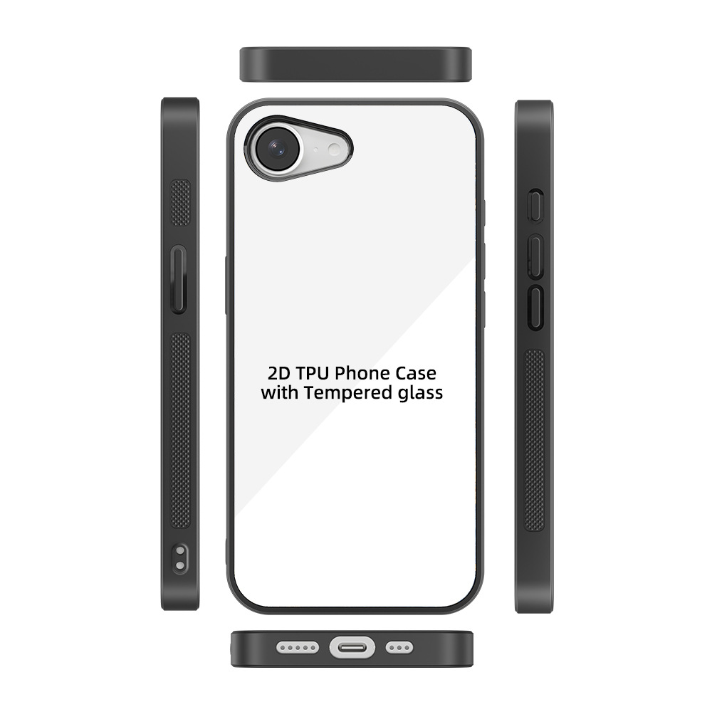 Adecuado para Phone16 E transferencia de calor Apple 15 carcasa del teléfono TPU vidrio sublimación material en blanco