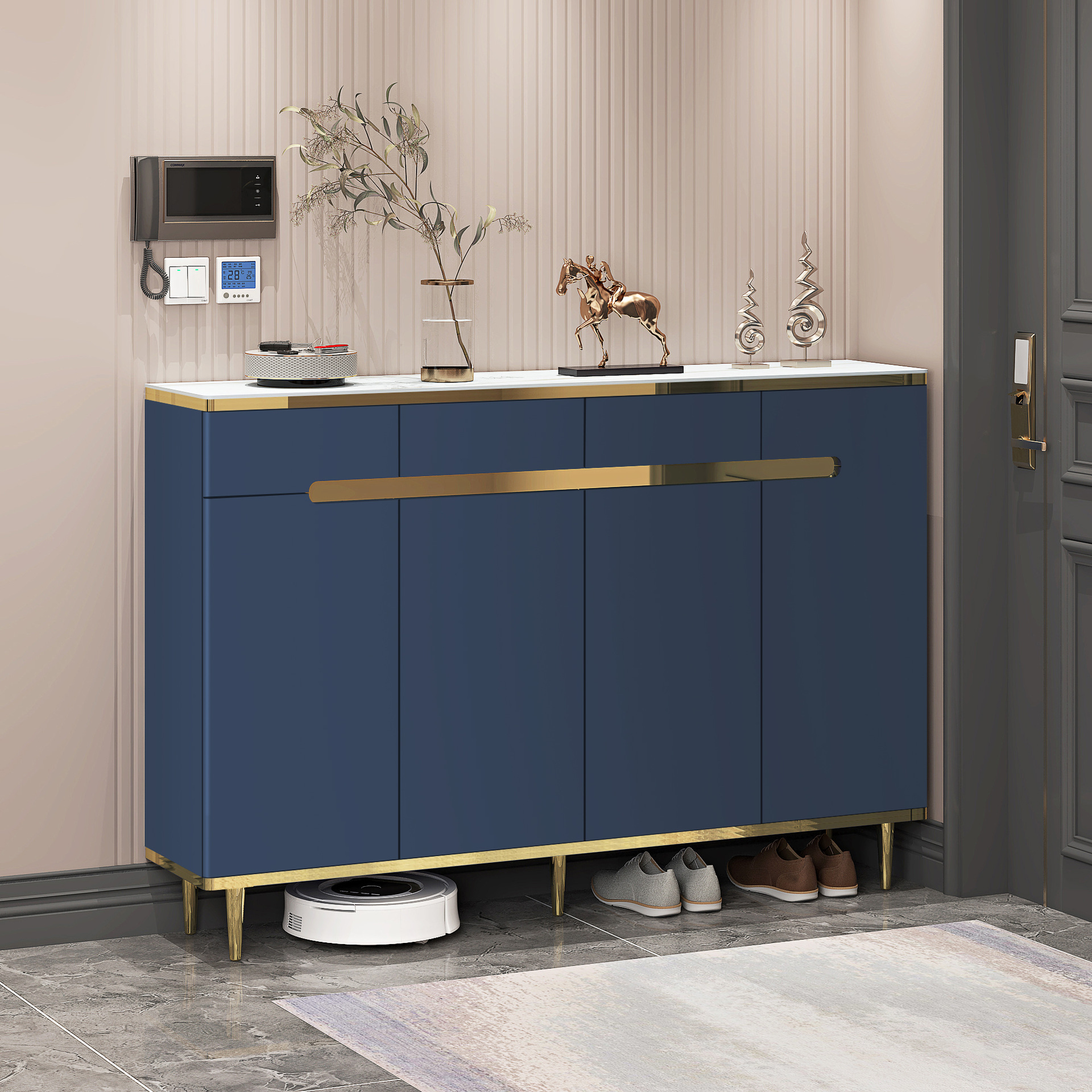 011 파란색 140 4 문, 암벽 140*34*108