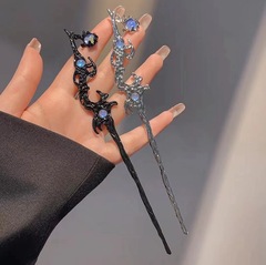 New Chinese-style minimalist moonstone hairpin—high-end updo hairpin, elegant hair ornament, hair clip, headpiece, wholesale hair accessories