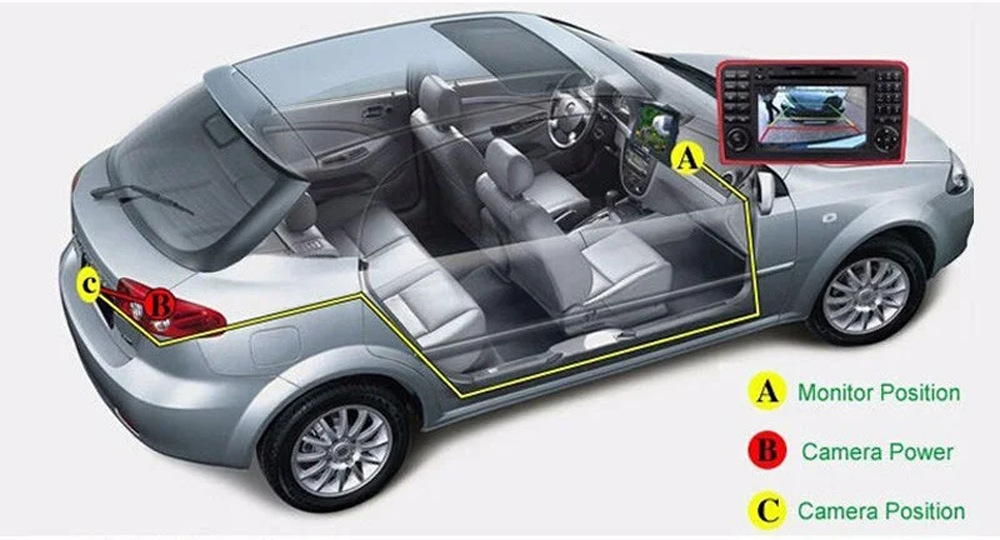 8/12 LED Car Rear View Camera Night Vision