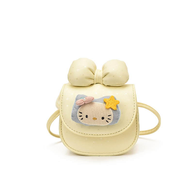 Bolsa infantil transfronteriza adorable gatito mini bebé mochila arco estrellas pequeñas bolsas accesorios para niños y niñas