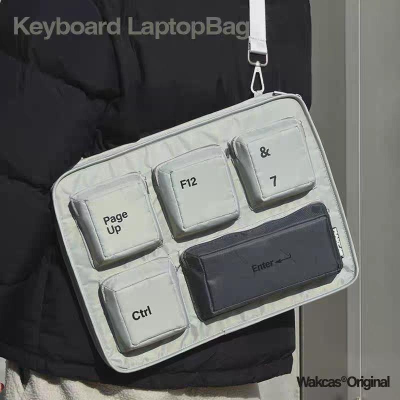 Original Design Trendy Small 13-16inch Tablet Inflatable Keyboard Computer Bag Creative Laptop