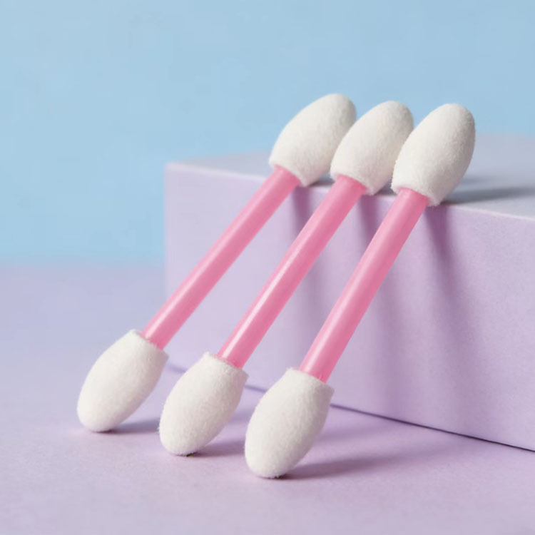 5.5双头乳胶棉眼影棒 一次性便携海绵眼影刷 眼部遮瑕晕染化妆刷