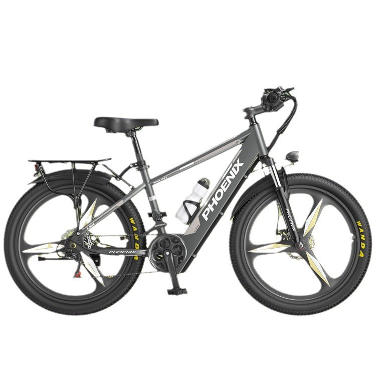 Bicicleta asistida eléctrica Phoenix, bicicleta eléctrica para adultos para hombres, ciclomotor de batería de litio, bicicleta de montaña asistida eléctrica de cercanías para mujeres
