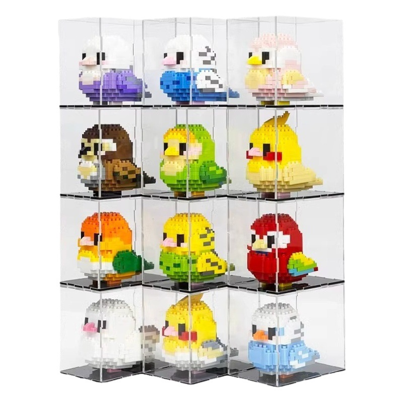 Compatible con Lego pájaro original King Kong loro grande xuanfeng decoración de los niños rompecabezas montado bloques construcción juguete regalo