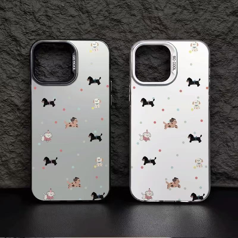 Nuevo cachorro de lunares para iPhone 16 funda para teléfono móvil Apple 15promax/14 personalidad 13pro12 Japón y Corea