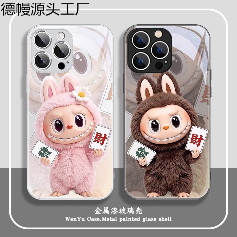 ファッティラブブ Apple 15 携帯電話ケース カップル iphone16promax 新しい 13 ラブブ 14 人形 7p|undefined