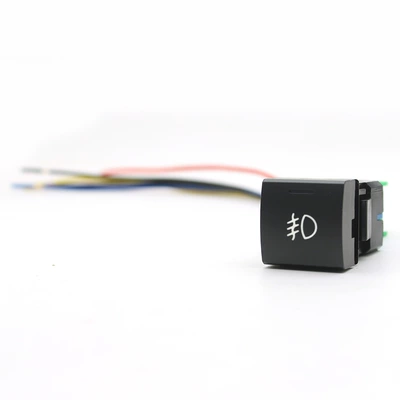 Suitable for Toyota Corolla Camry rav4 Prado DRL fog lamp radar power LED modified button switch (Other Automotive Interior Supplies) - front-fog-lamp-switch-plug-wire