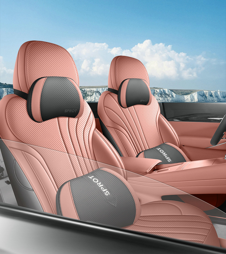 Geely Galaxy E5 Special Seat Cover Napa Leather Four Seasons Universal Full-Surrounded Breathable Perforated Cushion