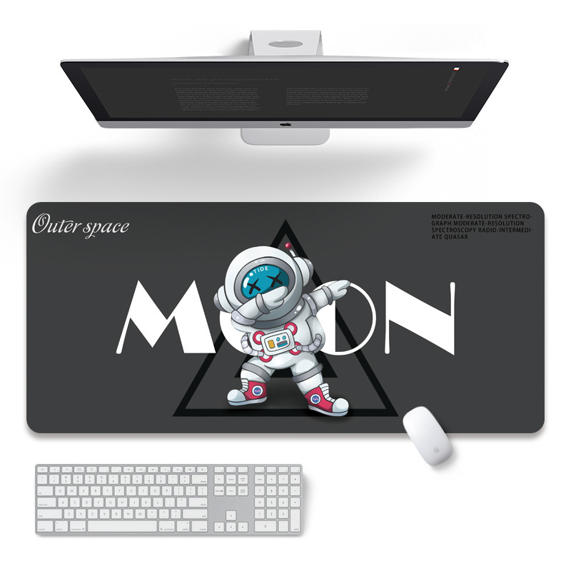 Nasa宇宙シンプルマウスパッド超大型ロックサイドオフィスeコマースゲームノートパソコンキーボード滑り止めテーブルパッド|undefined