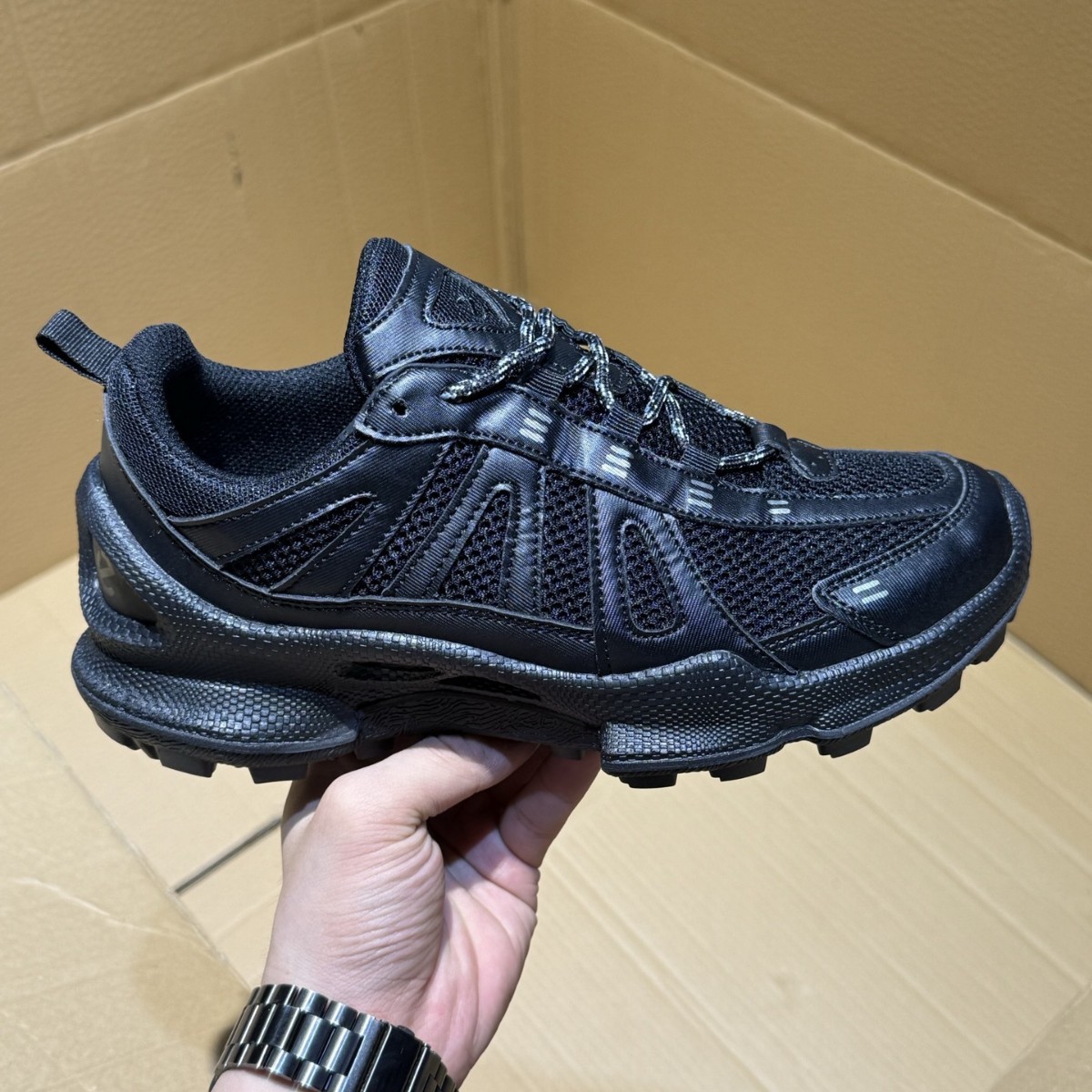 Aib Outdoor Shoes: Cushioned, Durable, and Abrasion-Resistant Trail Running Shoes for Men, BIOMC Series, Thick-Soled, Height-Increasing, Sporty Dad Shoes