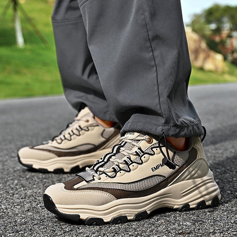 Classic unisex non-slip, wear-resistant sports hiking shoes, outdoor comfortable, versatile, stylish trekking and trail dad shoes