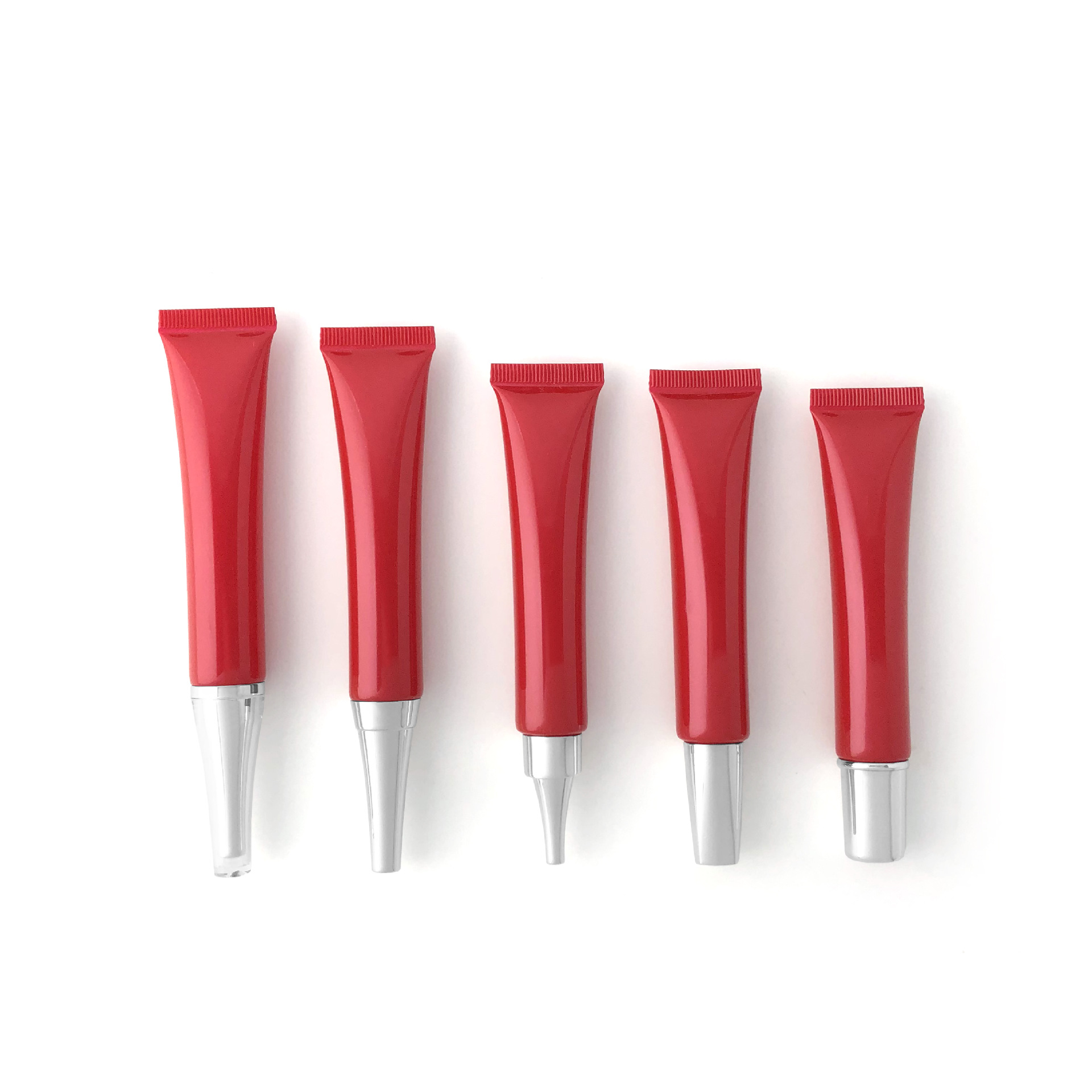 【现货】20g红色软管20ml眼霜瓶祛痘膏包装红色挤压瓶旅行装瓶子