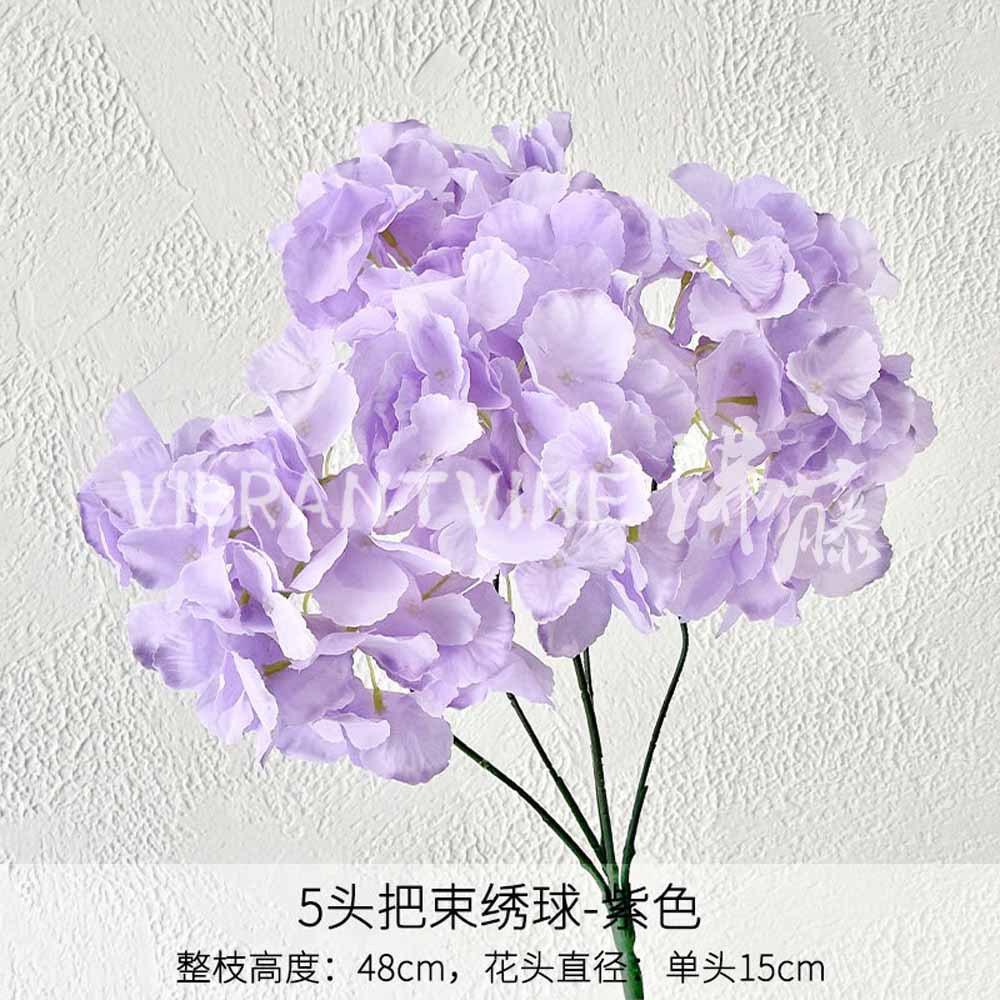 Púrpura de la boda flor artificial salón de bodas Camino de plomo techo arreglo floral Hotel Bienvenido arco piso decorativo flor artificial