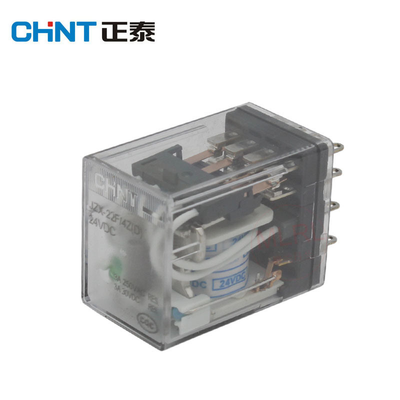 正泰小型中间电磁继电器 JZX-22FD/4Z AC220V DC24V 12V 小14脚
