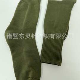 厂家加工定制JUN袜男士户外运动吸汗耐磨长筒袜劳保袜毛巾底运动