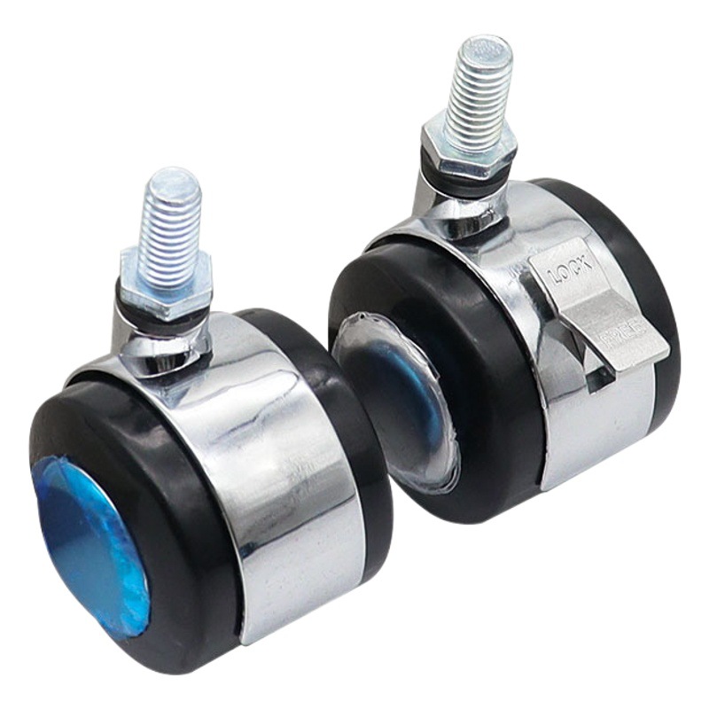 Mingke muebles al por mayor M8M10 hilo ruedas de aleación hilo rodillo de hilo de aleación Mesa de café y silla mesa de noche ruedas