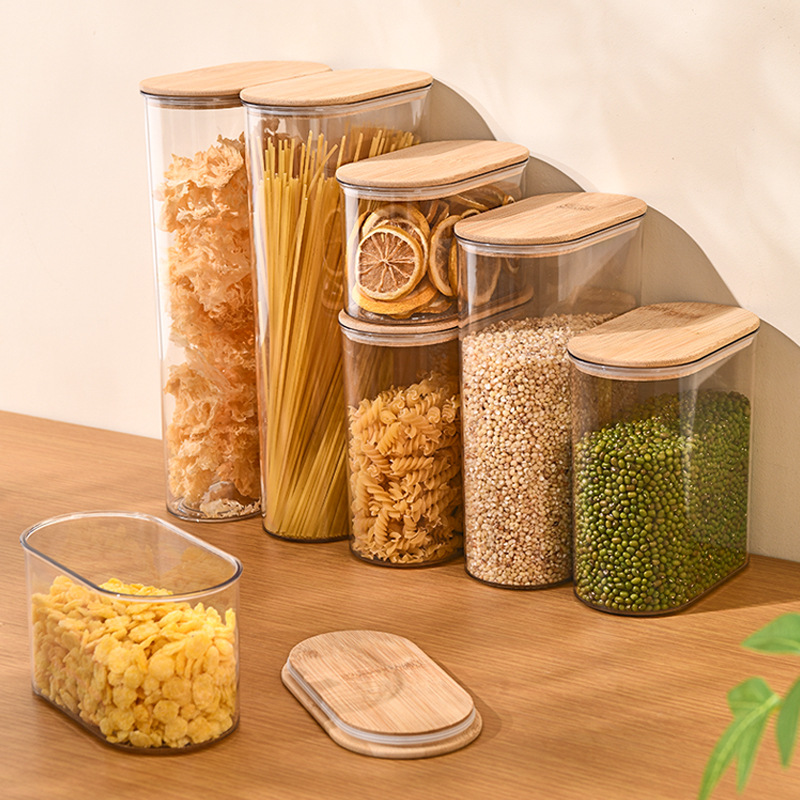 Sealed Jar Food-Grade Kitchen Grain Storage Box Storage Jar Grain Coffee Bean Storage Jar Plastic Bottle Storage Jar