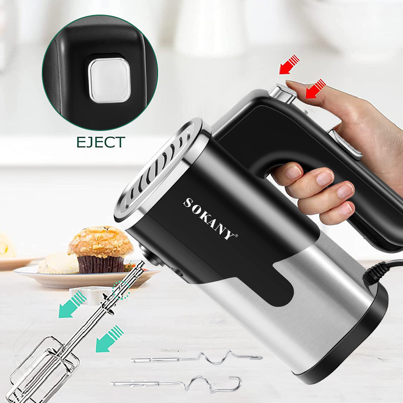 Cross-border electric egg beater baking full-automatic hand-held mixer five-speed adjustable speed 800W