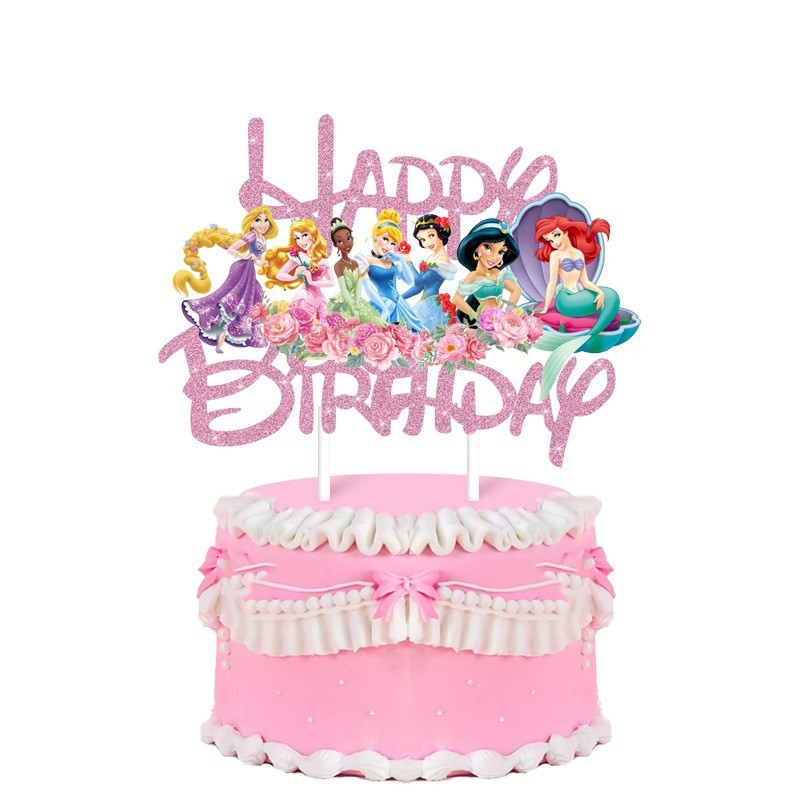 现货史迪奇蛋糕插卡索尼克闪粉HAPPY BIRTHDAY星际宝贝生日插旗插|undefined
