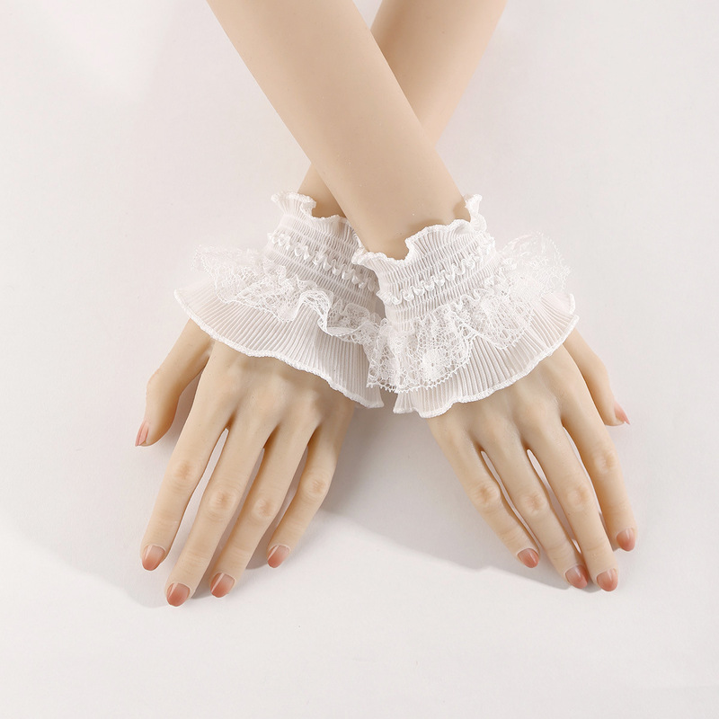 Fake Sleeves for Women, Versatile Lace Short Sleeves, Mesh Lace Decoration, Flared Sleeves, Extended Decoration, Sun Protection, Cross-Border Fake Sleeves for Women, Versatile Lace Short Sleeves, Mesh Lace Decoration, Flared Sleeves, Extended Decoration, Sun Protection, Cross-Border