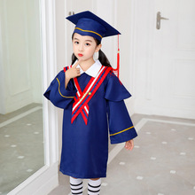 儿童博士服幼儿园小学生毕业照服装学士服帽儿童毕业礼服博士服