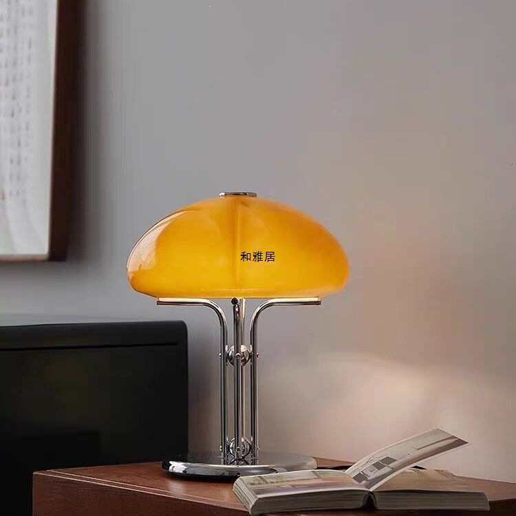 Second-Hand Korean Bauhaus Bedroom Mushroom Table Lamp, High-End Rechargeable Bedside Designer Pumpkin Table Lamp for Room Second-Hand Korean Bauhaus Bedroom Mushroom Table Lamp, High-End Rechargeable Bedside Designer Pumpkin Table Lamp for Room