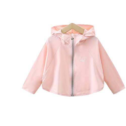 Children's sunscreen clothing summer outdoor anti-ultraviolet double-matched cartoon baby thin ice-sensitive coat for men and girls