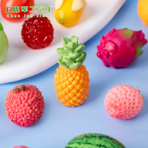 Microscopic Landscape Creative Simulated Fruit Blind Bag Cute Grains DIY Decorative Mini Resin Ornament Blind Bag Accessory