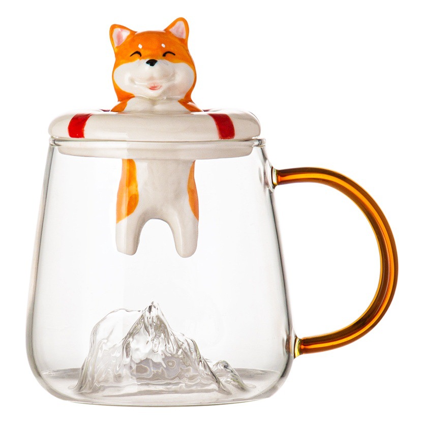 Vidrio de cerámica taza de alta apariencia creativa ins taza de café taza de desayuno pareja taza de agua taza de regalo taza de té