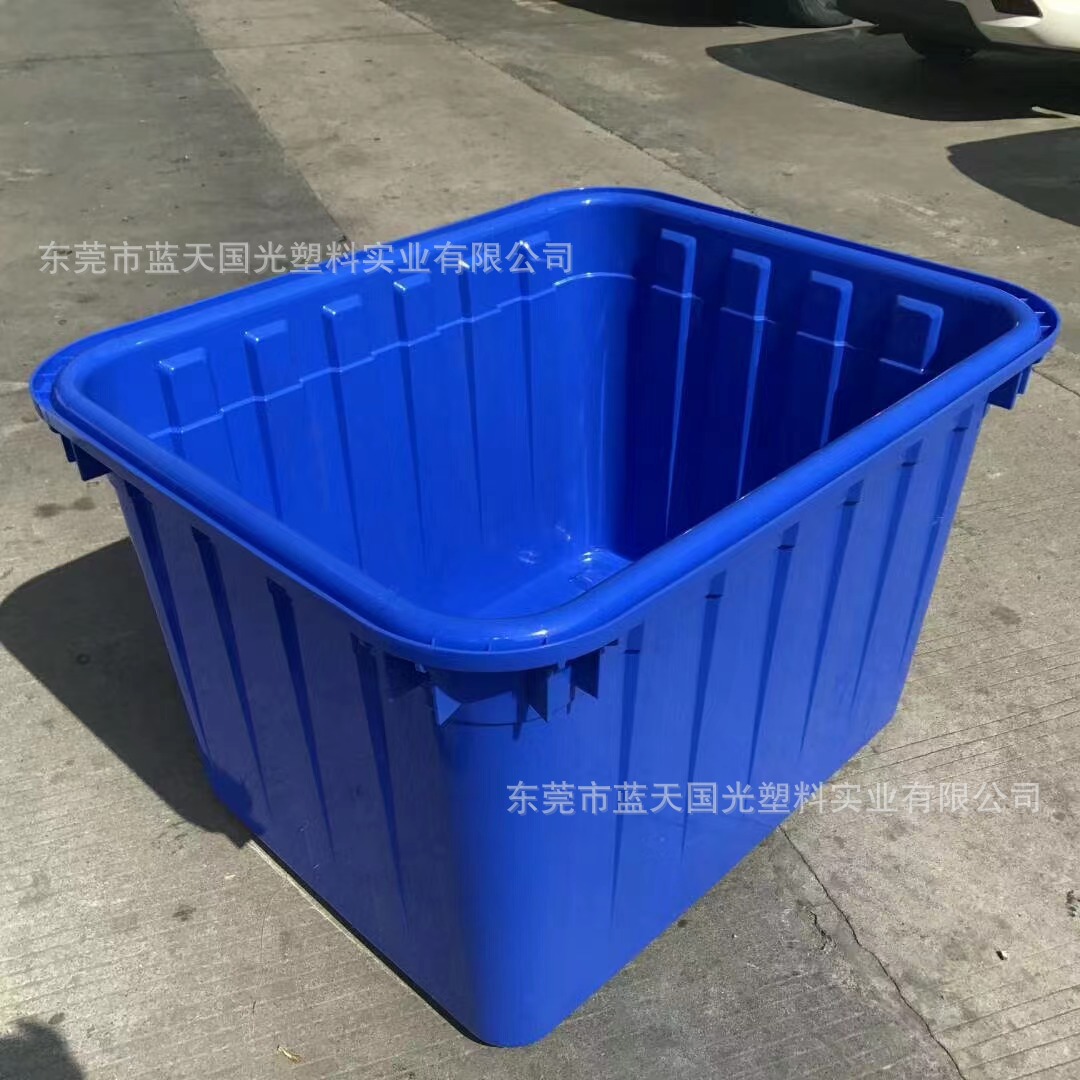 批发带轮水箱加厚防酸带轮消毒箱/红色织染服装箱配盖防尘箱鱼箱