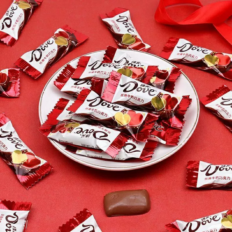 Конфеты (Dove) assorted молочный шоколад микс — свадебный и новогодний подарок, ассорти упаковок, ~0.9 кг