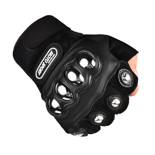 Motorcycle Riding Half Finger Gloves for Men and Women Outdoor Sports Fitness Hiking Protective Long Finger Hard Shell Gloves