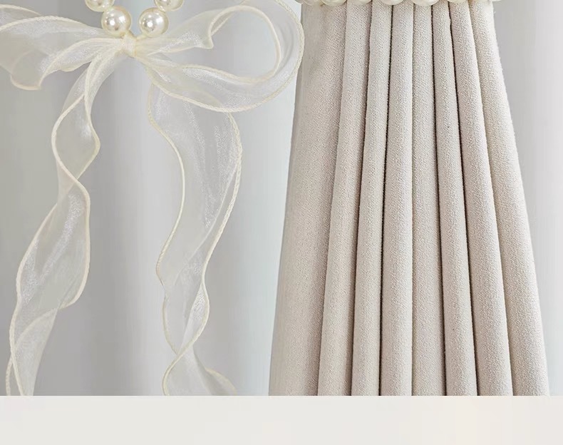 35g Weight Curtain bandage Home Textiles & Decor Type Lace Material Bow Knot Pattern Casual, Elegant Style Casual Elegant Bow Knot Lace Curtain Bandage Window Accessories 无