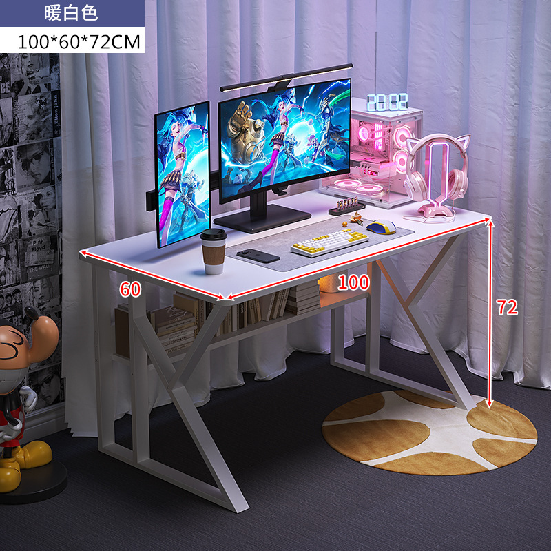 Juego de mesa de deportes electrónicos blanco combinación de mesa y silla mesa de anclaje niña dormitorio hogar simple escritorio de la computadora de escritorio