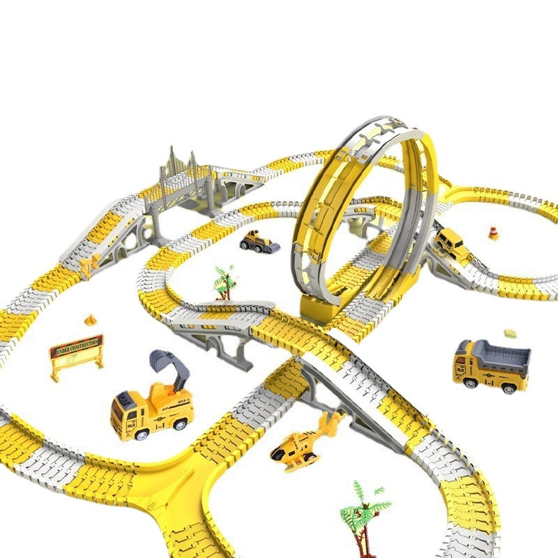 TongLi juguetes ferroviarios transfronterizos juguetes educativos eléctricos para niños vagones de ingeniería regalos de cumpleaños puestos al por mayor