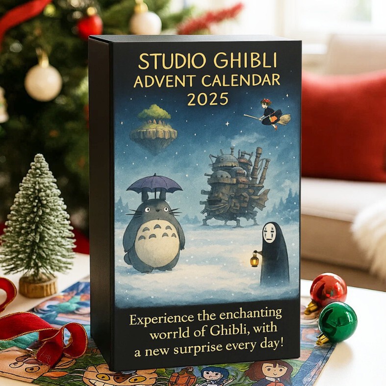 Cross-Border New Product Studio Ghibli Christmas Advent Countdown Calendar Blind Box Acrylic Pendant Independent Station