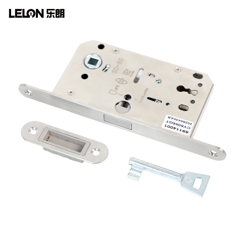 Cuerpo de cerradura magnética de una sola lengüeta de acero inoxidable 5085 con llave Cuerpo de cerradura silenciosa Proyecto de hotel Cuerpo de cerradura de puerta de dormitorio de apoyo