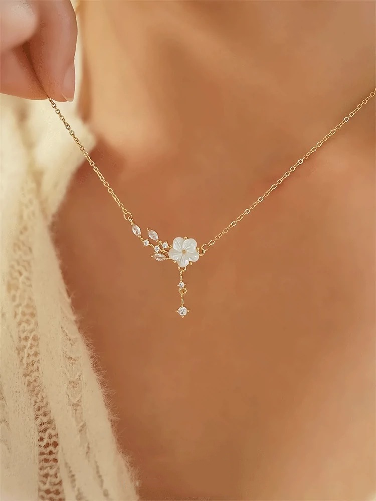 F043-동백목걸이-골드