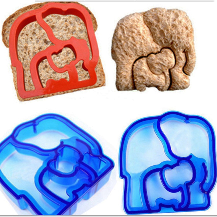 Baking Tools 12PCs Sandwich Mold Toast Bread Cartoon Making Mold Biscuit Plastic Cutting Mold