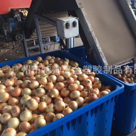 土豆筐 塑料蔬菜框运输筐 塑料周转筐可叠放卡板箱