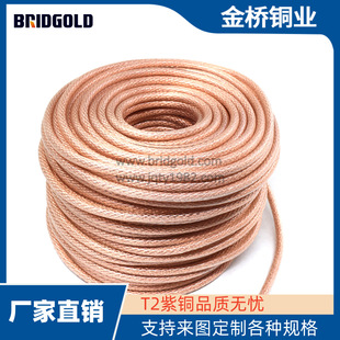 Transparent plastic-added copper strand flexible connection multi-strand plastic-added copper strand flexible connection plastic-added soft copper Strand