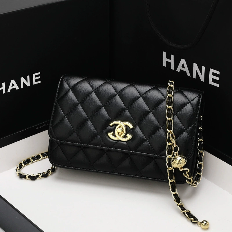 Сумка через плечо (стиль Chanel), натуральная кожа, маленькая однолучевая 22×8×14 см