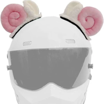 Motosiklet dəbilqələri, Helmet with Cute Sheep